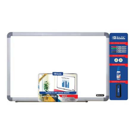 BAZIC Aluminum Frame Magnetic Dry Erase Board Value Pack, 24" x 36" 6050